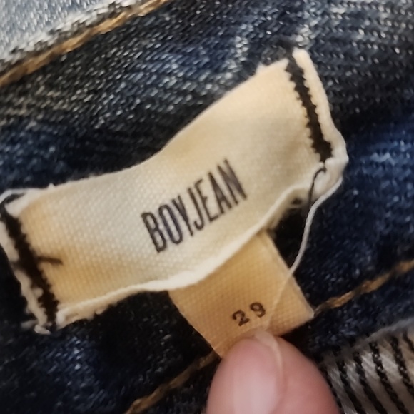 Madewell Distressed Blue Jeans Women's Denim Pants Boy Jean - Picture 4 of 4